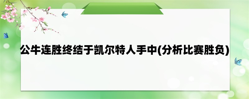 公牛连胜终结于凯尔特人手中(分析比赛胜负)