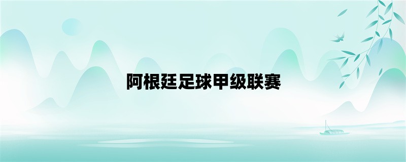 阿根廷足球甲级联赛：南美最激烈的比赛盛宴