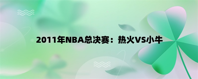 2011年NBA总决赛：热火VS小牛，回顾经典之战