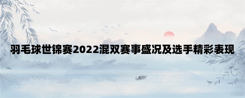 羽毛球世锦赛2022混双赛