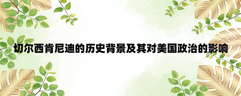 切尔西肯尼迪的历史背景及其对美国政治的影响