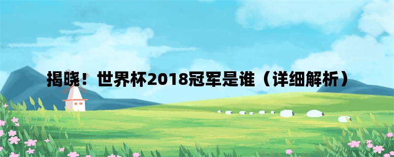 揭晓！世界杯2018冠军是谁（详细解析）