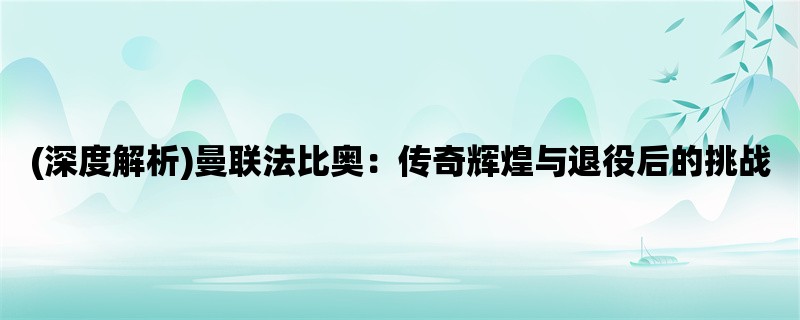 (深度解析)曼联法比奥：传奇辉煌与退役后的挑战