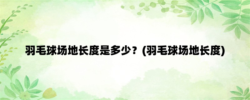 羽毛球场地长度是多少？(羽毛球场地长度)