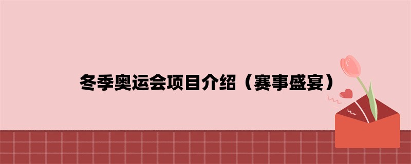 冬季奥运会项目介绍（赛