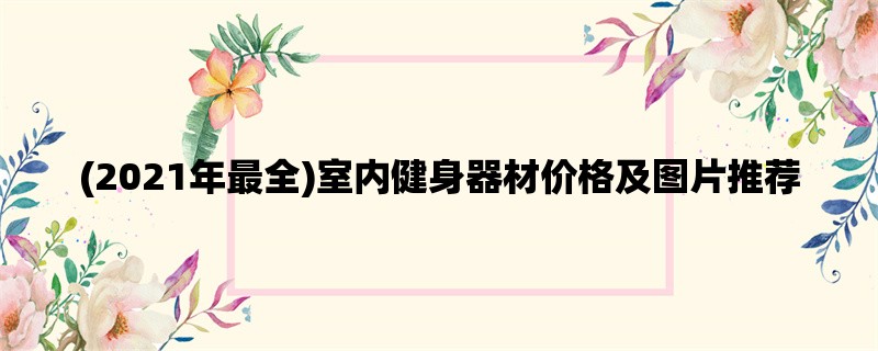 (2021年最全)室内健身器材