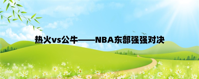 热火vs公牛，NBA东部强强对决