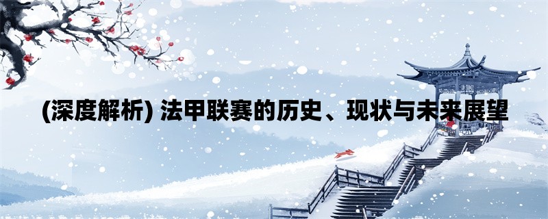 (深度解析) 法甲联赛的历史、现状与未来展望