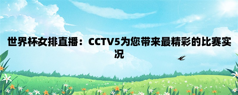 世界杯女排直播：CCTV5为