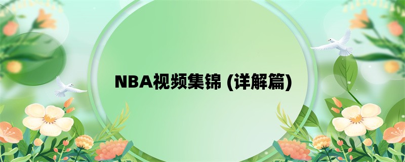 NBA视频集锦 (详解篇)