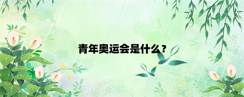 青年奥运会是什么？