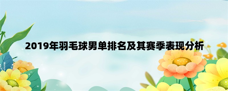 2019年羽毛球男单排名及其赛季表现分析