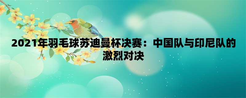 2021年羽毛球苏迪曼杯决赛：中国队与印尼队的激烈对决