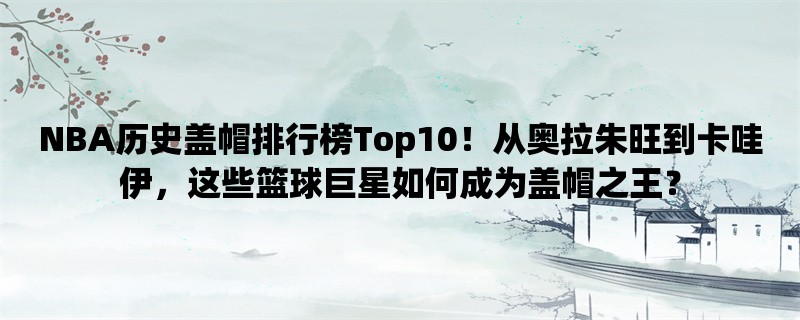 NBA历史盖帽排行榜Top10！从奥拉朱旺到卡哇伊，这些篮球巨星如何成为盖帽之王？