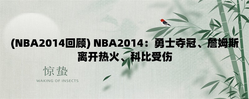 (NBA2014回顾) NBA2014：勇士