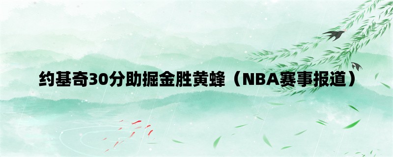 约基奇30分助掘金胜黄蜂（NBA赛事报道）