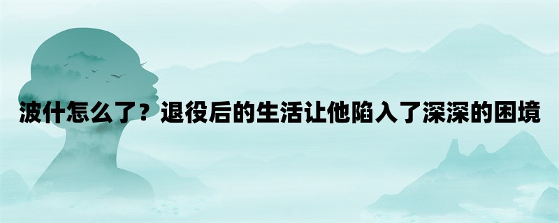 波什怎么了？退役后的生活让他陷入了深深的困境