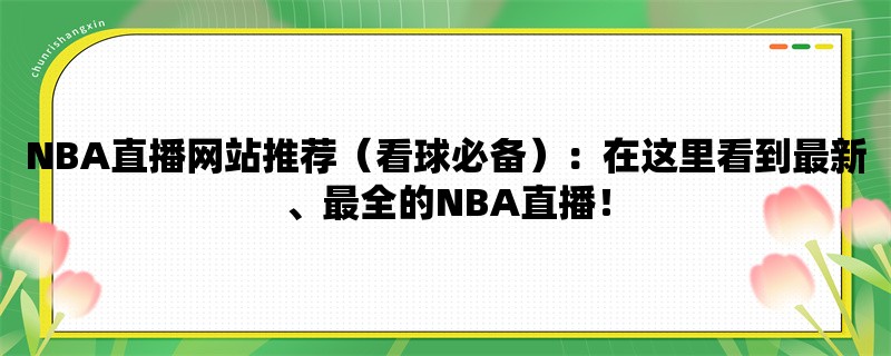 NBA直播网站推荐（看球必备）：在这里看到最新、最全的NBA直播！