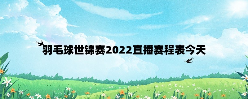 羽毛球世锦赛2022直播赛