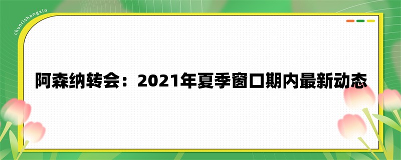 阿森纳转会：2021年夏季窗口期内最新动态