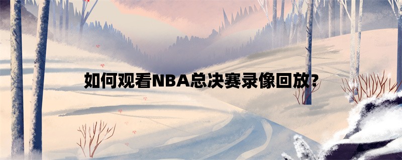 如何观看NBA总决赛录像回放？