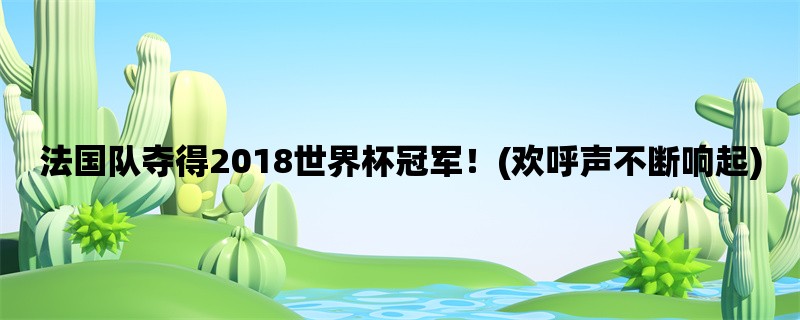 法国队夺得2018世界杯冠军！(欢呼声不断响起)