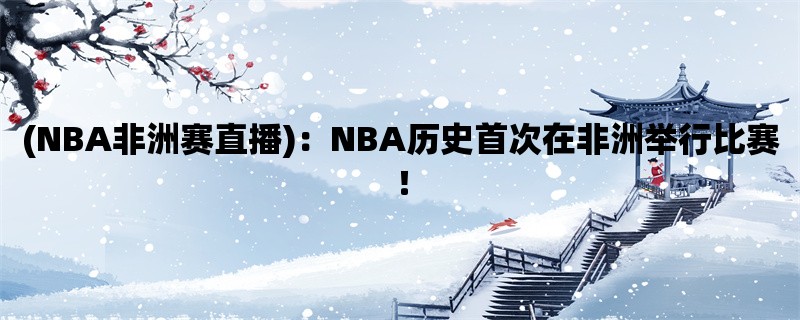 (NBA非洲赛直播)：NBA历史