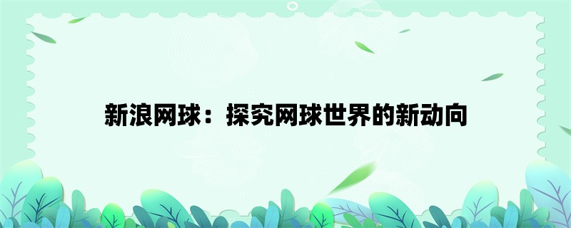 新浪网球：探究网球世界