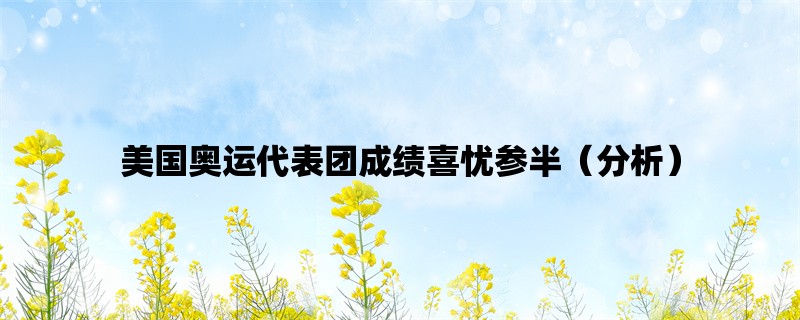 美国奥运代表团成绩喜忧参半（分析）