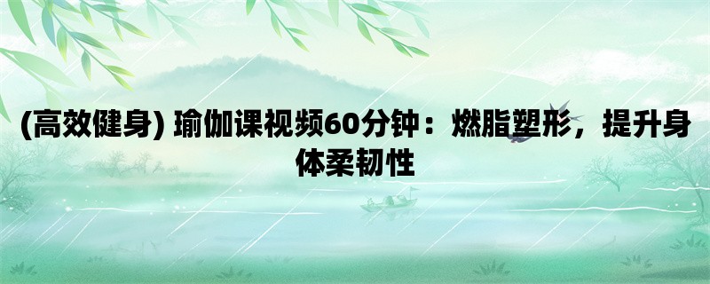 (高效健身) 瑜伽课视频60分钟：燃脂塑形，提升身体柔韧性