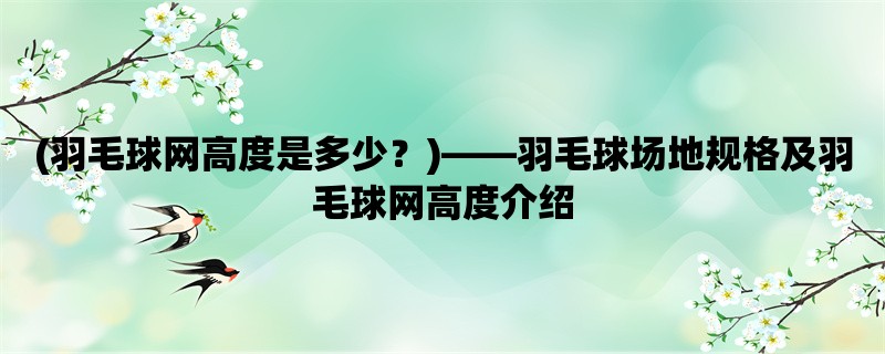 (羽毛球网高度是多少？