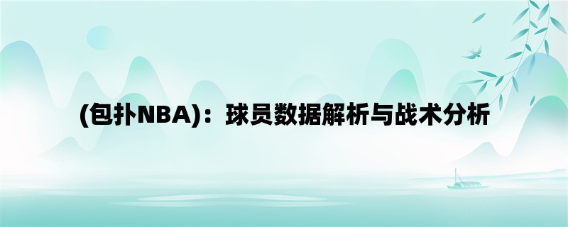 (包扑NBA)：球员数据解析与战术分析