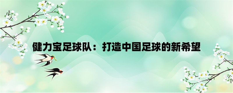 健力宝足球队：打造中国足球的新希望